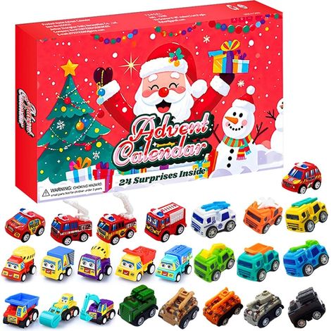 Calendrier de l'Avent 2027 Cars compte à rebours de Noël de 24 jours avec (1/5)
