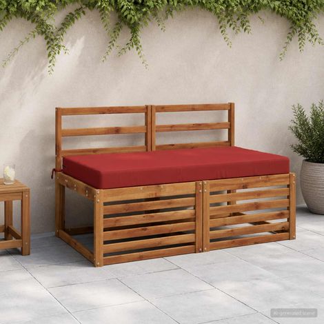 vidaXL Almohada para el asiento SOEST 100% Poliéster Rojo (1/5)