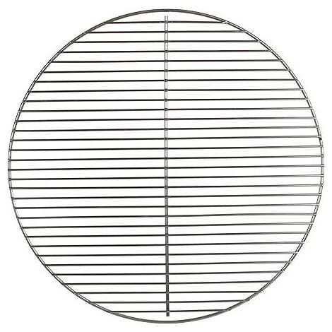 QAZQA Grille de Barbecue - en Acier Inoxydable - pour Le Barbecue Boule - en Forme Ronde - Toutes Les Marques - Diamètre 47cm (1/5)