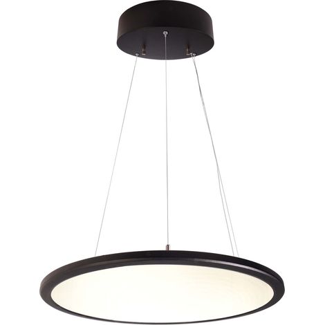 Dalle led transparente ronde noire eclairage blanc chaud - deko light (1/3)