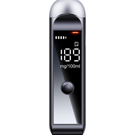 Portable Breathalyzer to Test Alcohol, Breathalyzers for Alcohol Tester with LCD Digital Display & Voice Announcement, Rechargeable Personal Alcohol Breathalyzer Tester for Home Party (1/5)