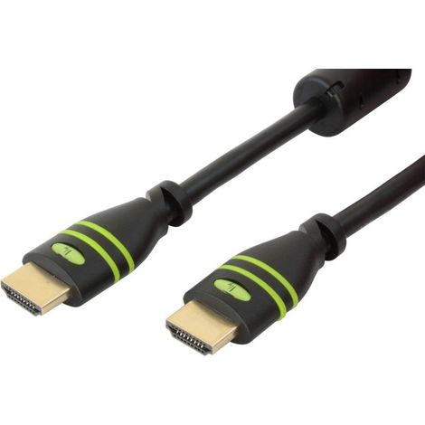Cavo HDMI Techly High Speed con Ethernet e Ferrite, 15 metri, nero (1/5)