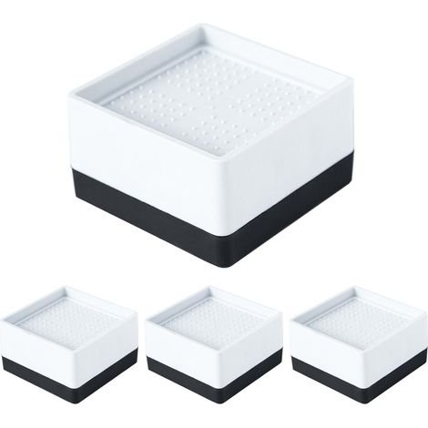 Rehausseurs De Table Pour Pieds 4 Rehausseurs Empilables Pour Meubles Surélévateurs de Lit pour Maison Appartement Chambre Cuisine Salon Buanderie Bureau (1/5)