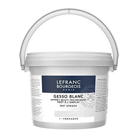 Additif Gesso Blanc - LEFRANC BOURGEOIS - 2,5L - Mat Opaque - Multi-techniques - Prêt à l'emploi