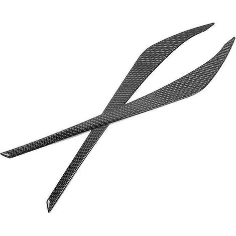 Garniture de sourcil de phare avant paire, couvre-ligne de paupière pour Hyundai Elantra 2016 2017 2018, accessoires de calandre de phare. (1/4)