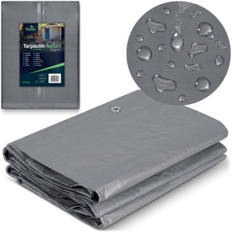 Bâche 500 x 400 cm 260 g/m2 Plonos PL-501 (1/5)