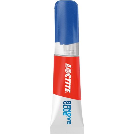 Loctite Remove Glue, dissolvant à colle qui enlève taches et résidus de colle cyanoacrylate, gel transparent multi-usages et qui ne coule pas, tube de 5 g