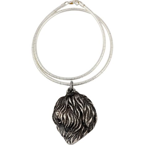 Polnischer Flachlandschäferhund, PON – Hundehalskette, einzigartiger Schmuck für Hundeliebhaber, einzigartiger Schlangenanhänger von Art-Dog (1/5)