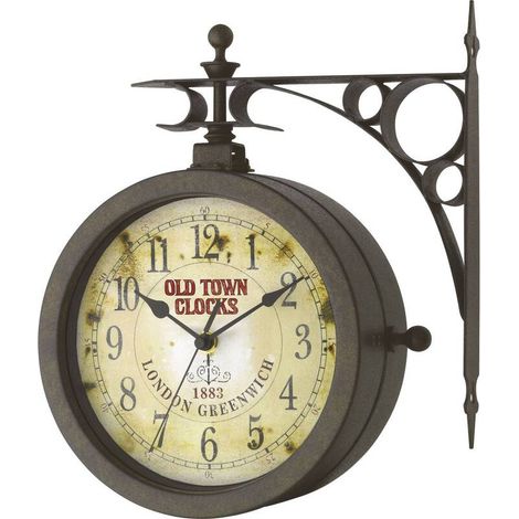[GEBRAUCHT] B-Ware TFA Dostmann Wanduhr Quarz Antik Schwarz 20.5cm x 29cm x 29.5cm x 9cm (1/2)