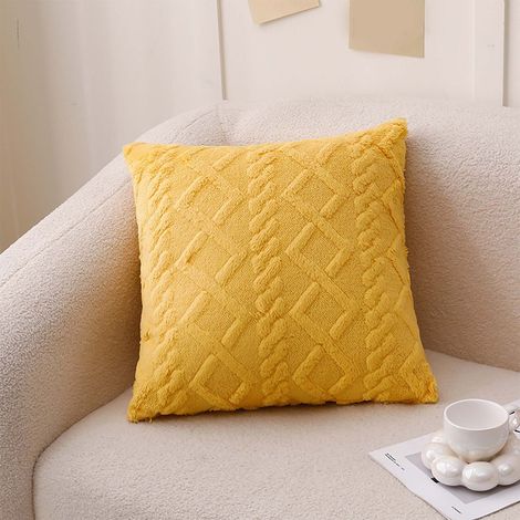 Coussin Décoratif - 40 x 40 cm - Polyester - Fermeture Éclair Invisible - Pour Salon Chambre Lit Extérieur - 1 Pièce (1/5)