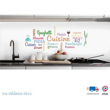 Crédence : Cuisine et repas colorés - Alu composite - 180 - 60 (1/3)