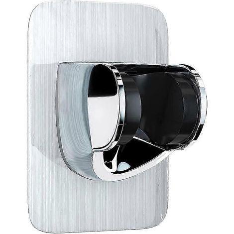 Support de douchette sans perçage, support de douche adhésif réglable, étanche et résistant à l'humidité (1/5)