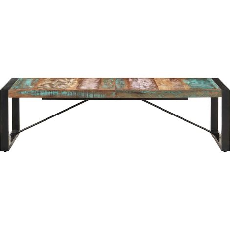 Maison Exclusive - Couchtisch 140x70x40 cm Altholz Massiv (1/5)