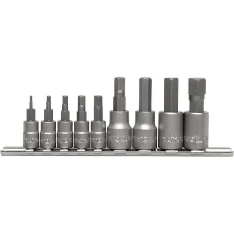 YATO YT-04401 - DOUILLES POUR EMBOUTS C.V. 9 PIÈCES