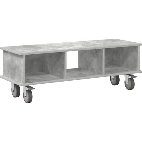 TV Stand Concrete Grey 100 x 35 x 35 cm Engineered Wood vidaXL