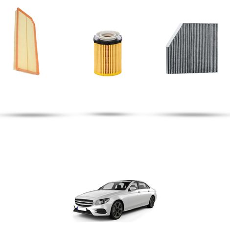 Kit tagliando 3 filtri compatibile con Mercedes Classe E (W213,S213,A213) E200 EQ 145kw Dal 2019 (1/4)