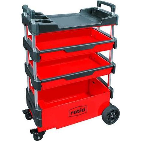 Carro de Servicio 4 Bandejas Extensible RATIO