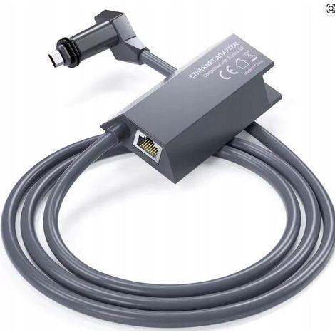 CHIGOODS Ethernet Adapter für Starlink Gen 2, Starlink Zubehör V2 Ethernet-Adapter für Kabelgebundenes Externes Netzwerk, Schnelle und Stabile Verbindung, Star-Link Standard für Satellit Internet Gen 