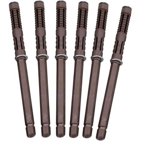 [6 pièces] Support d'étagère flottant dissimulé 12x120mm Supports d'étagère muraux et supports Support invisible robuste Supports d'étagère cachés pour étagères murales personnalisées planches flottan (1/5)