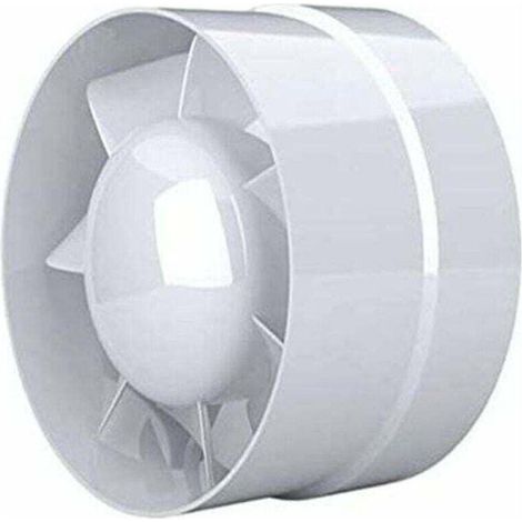 Abluftventilator, sparsam, 100 mm, 12 W/130 m³, Axialabsaugung im Leitungskanal: Bad, Küche, Keller (1/4)
