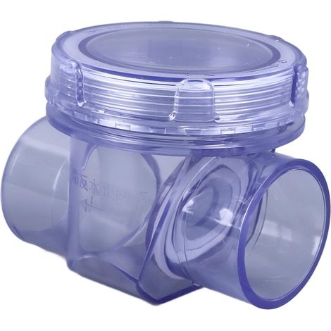 Clapet Anti Retour PVC 50mm, Clapet Anti Refoulement Horizontal Clapets Anti-Retour Protection Contre Le Reflux Pour évacuation Des Eaux Usées Canalisations D'éGout (1/5)