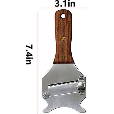 Coupe-Fromage - Trancheuse À Truffes - Rasoir À Chocolat Réglable - En Acier Inoxydable - Pour Coupes Précises De Fromage Truffe Chocolat - 1 Pièce (1/4)