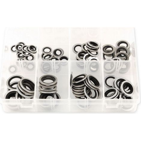 Coffret de joints bagues bs bonded seals acier caoutchouc assorties