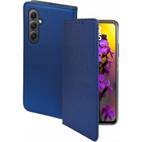 Custodia per SAMSUNG GALAXY S24 SMART MAGNET CASE CLOSED BLU NAVY + VETRO 9H (1/5)
