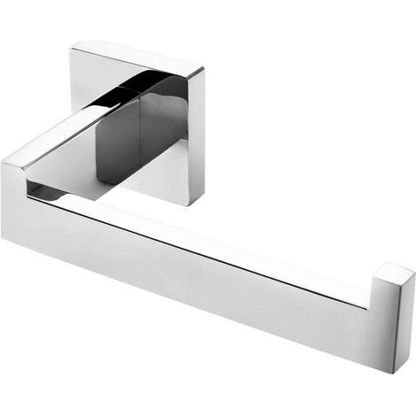 Porte Papier Toilette Acier Inoxydable Poli Argent, Support Mural Acier INOX, Rouleau Papier Toilette pour Salle De Bain et Cuisine (Carré), 167.55.5cm (1/5)
