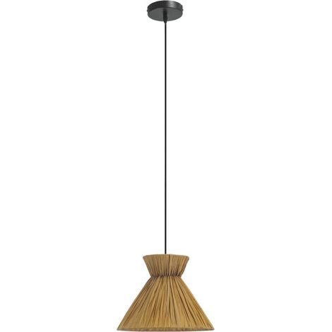 Lampada a sospensione Dama in nero per lampadina E27