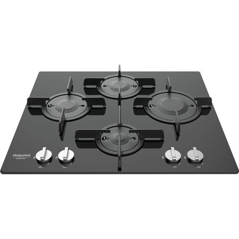 Table de cuisson gaz 60 cm 4 feux – Brûleurs en fonte – Allumage électronique – Soupape de sécurité – Pour gaz naturel (1/3)