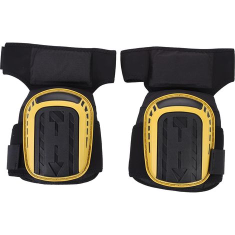 Genouillère de compression réglable pour hommes et femmes, adaptée au jardinage, à la construction, au jogging, au VTT, jaune (1/5)