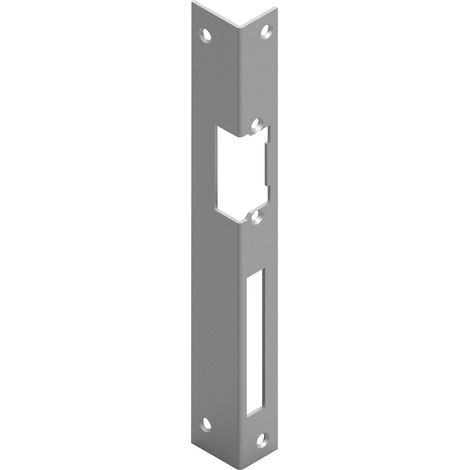 Winkelschließblech für O & C Türöffner, eckig,rechts, 250 x 25 x 2 mm,Stahl grau (1/3)