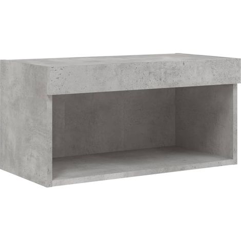 Mobile TV multimediale scaffale TV credenza TV sala da pranzo soggiorno camera da letto con luci LED 60 x 30 x 30 cm grigio 020026606