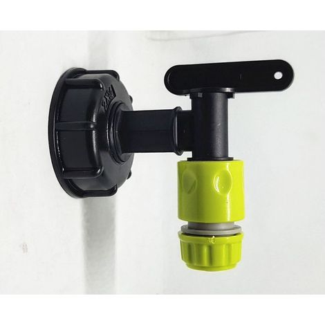 Raccord Robinet pour cuve 1000L(jaune) (1/5)
