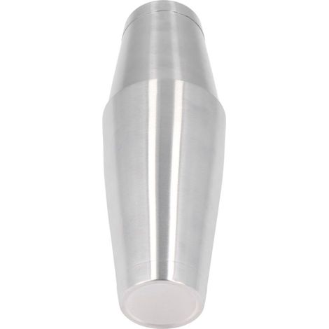 Cocktailshaker-Set aus Edelstahl für Barkeeper, bestehend aus einem Doppelboden-Shaker und einem Rührwerkzeug. (1/5)