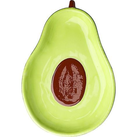 Céramique - bols repas en forme d'avocat - plat à sauce en céramique - convient pour les salades de fruits, les desserts et les amuse-bouche (1/5)