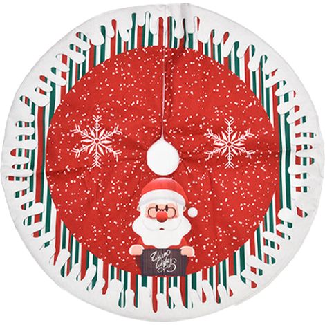 Tree Skirt - 120 cm Diameter - Plush Faux Fur - Holiday Tree Base Cover for Living Room Wedding Garden Decoration - 1 Piece (1/5)