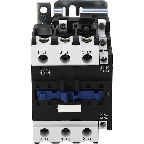 Contacteur AC Modulaire Rail DIN 3 Pôles Basse Tension 110V Bobine 40A Distribution Électrique (1/5)