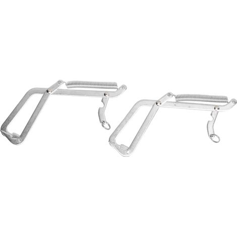 Lot de 2 pinces à fruits de mer en acier inoxydable pour attraper crabes, poissons prédateurs et brochets - Crochet simple (1/5)