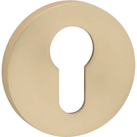 Placas de inserción de rosetas redondas para manijas de puertas interiores doradas MALAGA
