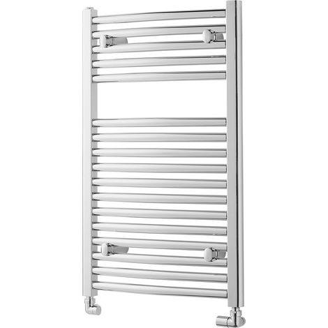 Heatwave Tempo Curved Chrome Ladder Towel Rail 800mm (H) x 400mm (W) (1/3)