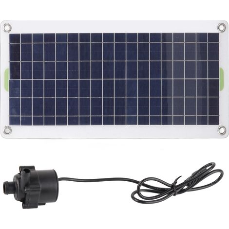 Kit de pompe à eau solaire 30W avec panneau polysilicium pour fontaine, bassin, hydroponie et jardin