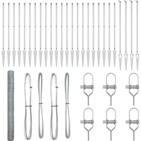 Maison Exclusive - Schweißdrahtzaun mit Spikes 50 x 1,6 m (B x H)