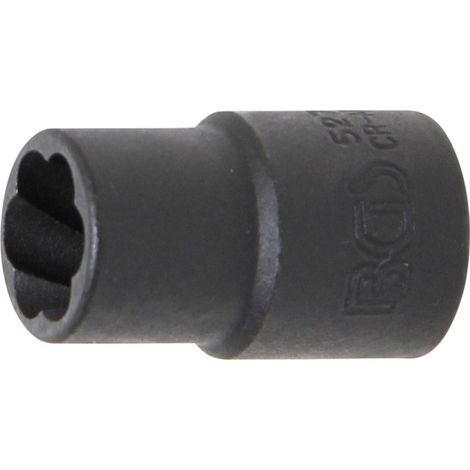 BGS Enchufe de perfil espiral / Extractor de tornillos Cuadrado interno de 10 mm (3/8") SW 11 mm - 5271