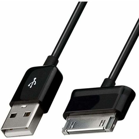 [JAMAIS UTILISÉ]Câble de données USB - Chargeur - Data Sync - Noir - Pour Samsung Galaxy TAB 2 10.1 P1000 & 7.1 Charger (1/4)