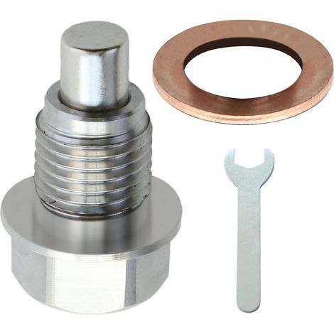 Bouchon de vidange d'huile magnétique M14x1.5mm pour Honda Acura Ford GM Mazda Hyundai Kia et d'autres véhicules (1/5)