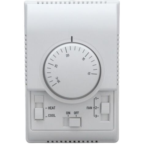 2 Way Central Air Conditioning Mechanical Thermostat, Control Switch, Conditioner 110‑220V (1/4)