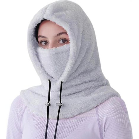 Sturmhaube 4-in-1 Fleece für Damen & Herren, winddicht & warm, Grau (1/5)