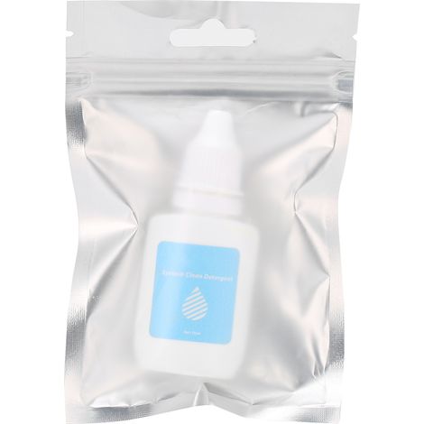 Nettoyant professionnel pour extensions de cils 10ml - élimine résidus de maquillage et poussière, shampoing doux pour cils. (1/5)
